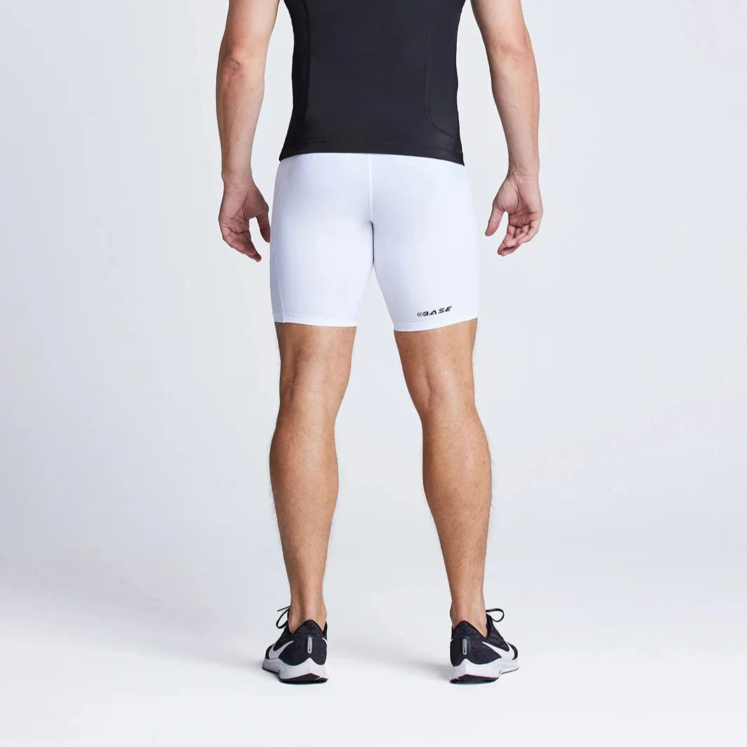 BASE Men's Endurance Compression Shorts - White