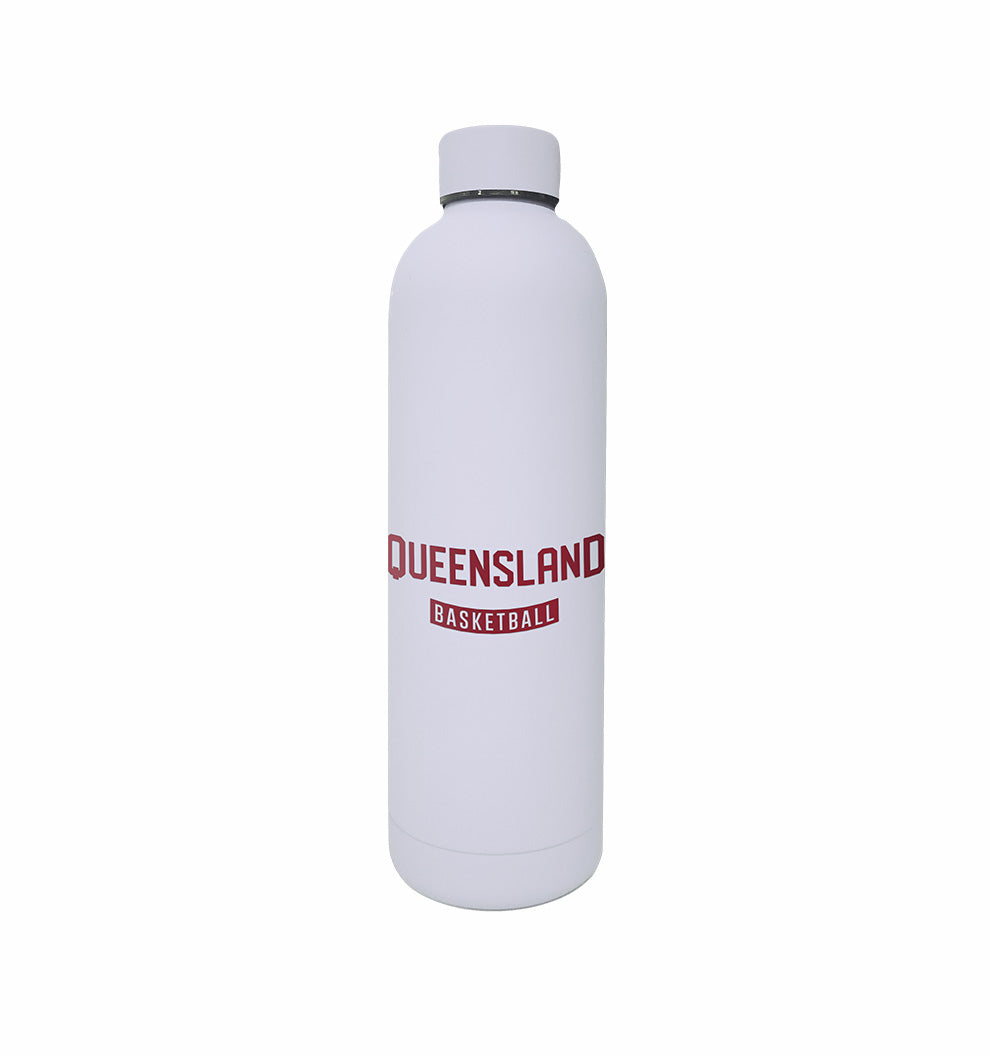 2025 Basketball Stainless Steel Water Bottle 750ml - White