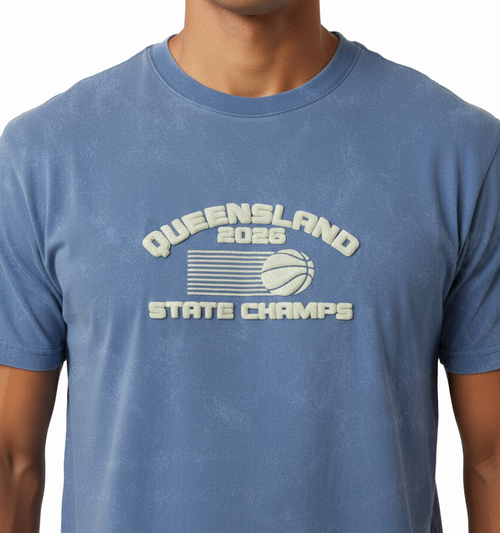 2026 State Champs Event T-shirt - VINTAGE BLUE