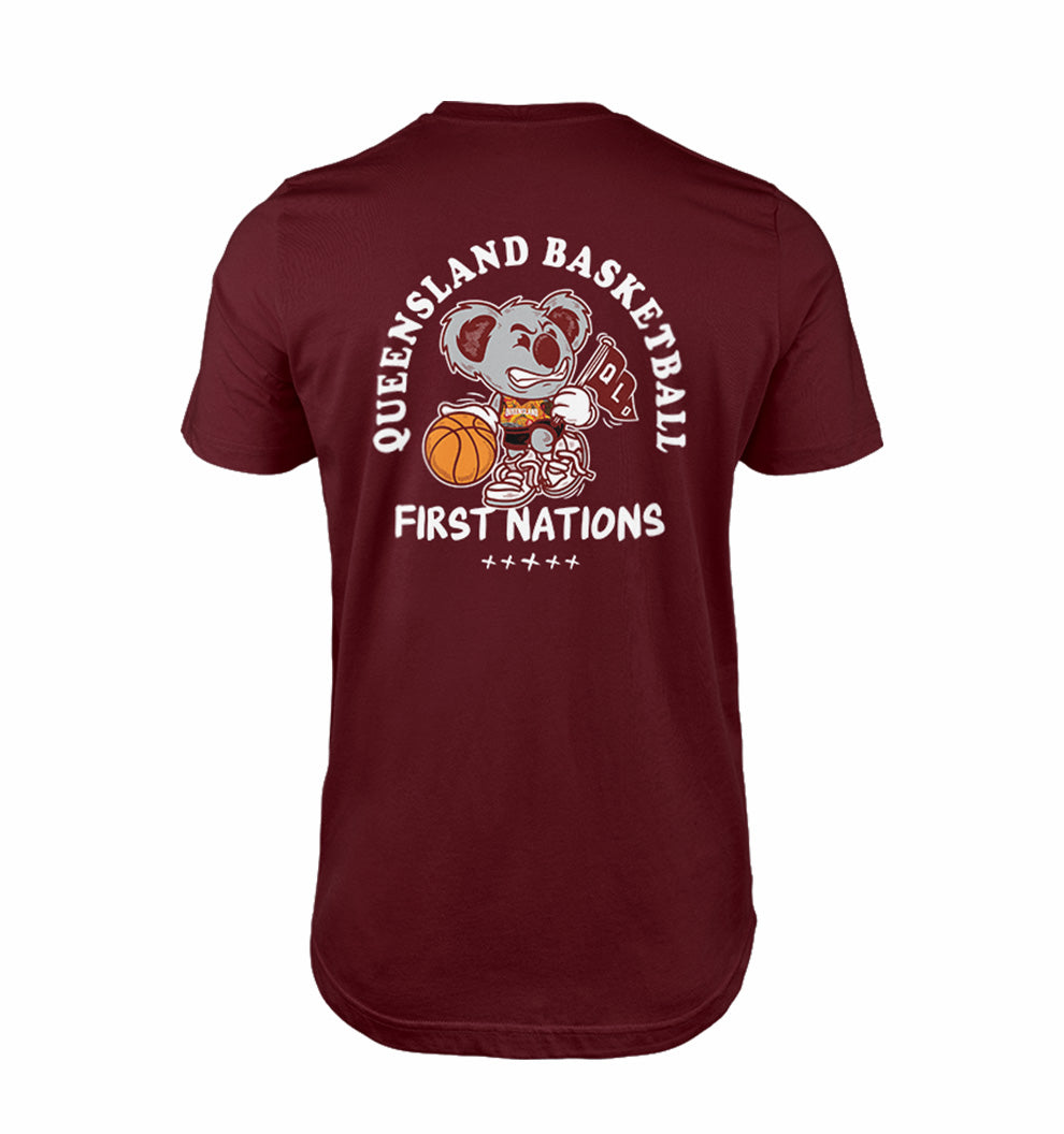 First Nations KOALA T-shirt - Maroon