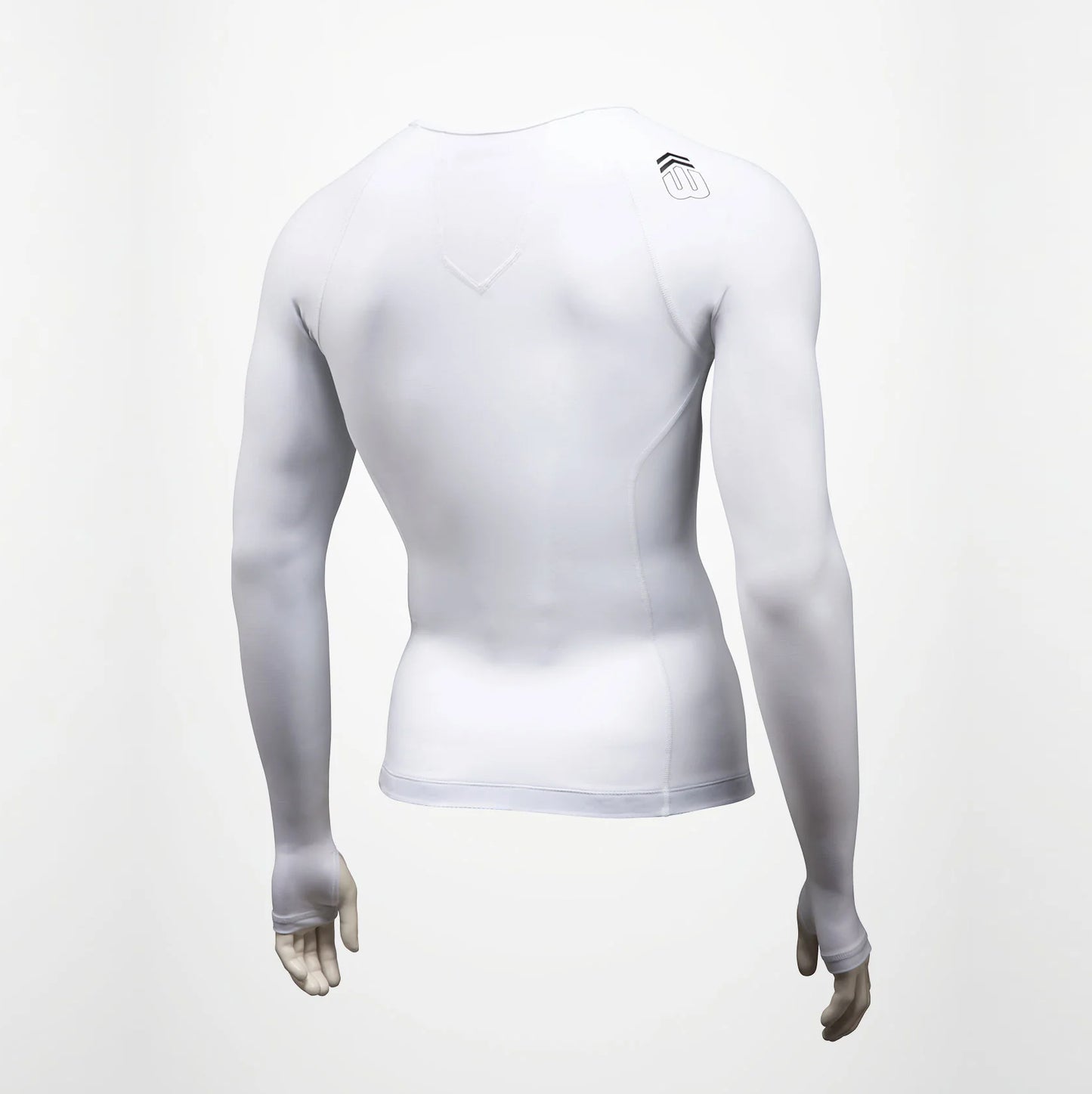 BASE Men's Long Sleeve Compression Tee - White