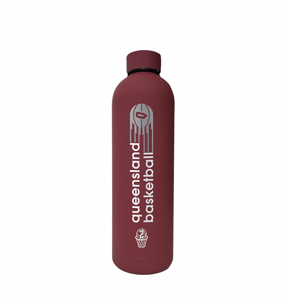 2026 QLD Basketball Hydro Soft Bottle 750ml - MAROON