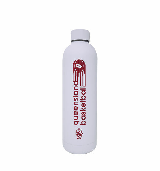 2026 QLD Basketball Hydro Soft Bottle 750ml - WHITE