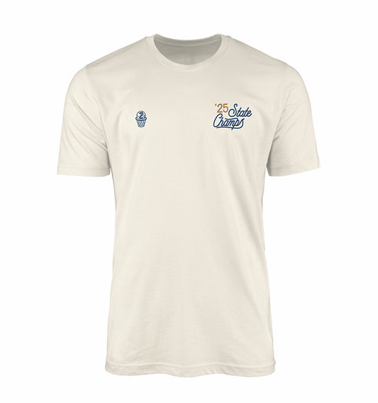 2025 State Champs Event Tee - Cream