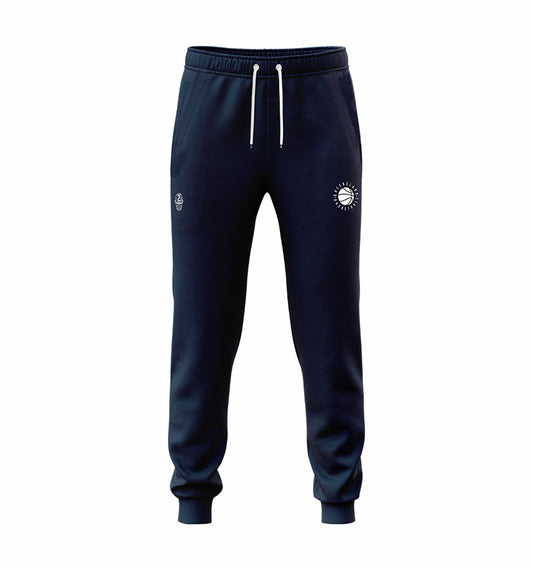 2025 Unisex Cotton Fleece Trackpant - Navy