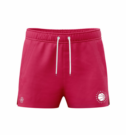 2025 Girls Cotton Fleece Shorts - Aster Pink