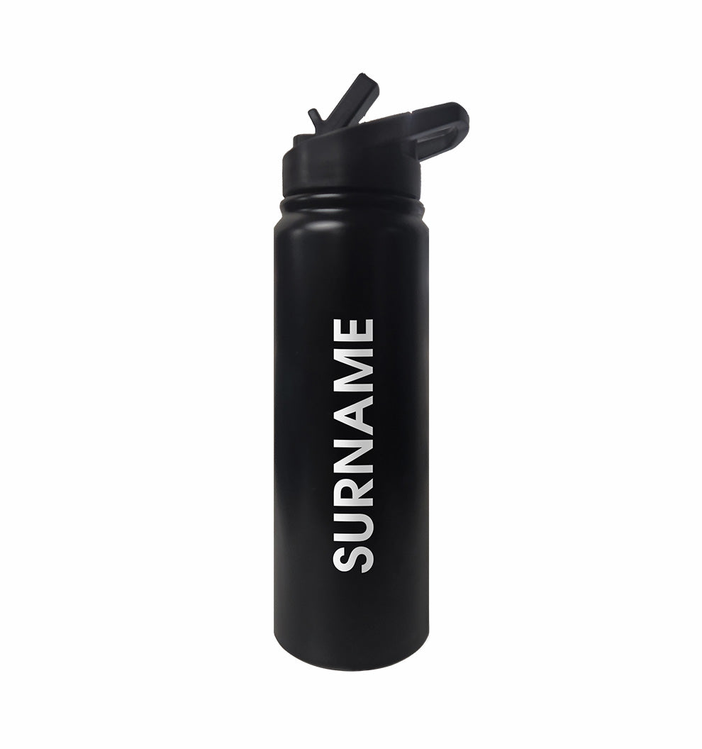 2026 QLD Basketball Pro-steel Bottle - BLACK/CREAM