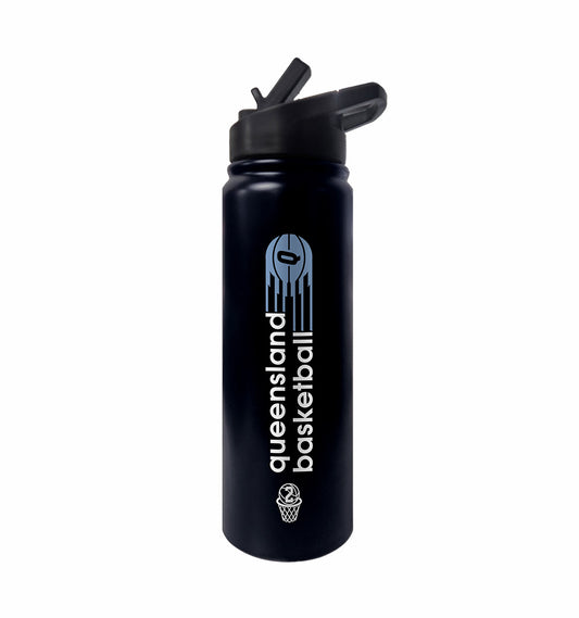 2026 QLD Basketball Pro-steel Bottle - NAVY/BLUE