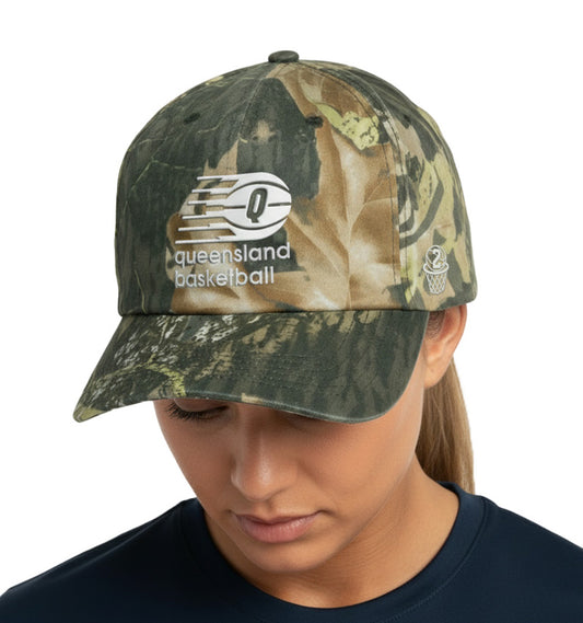 2026 QLD Basketball Camo Cap