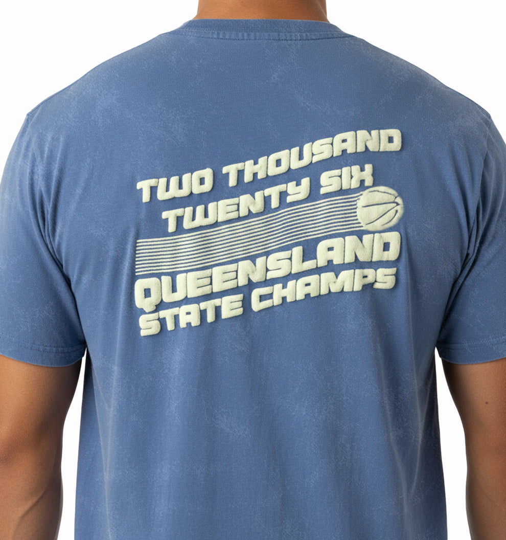 2026 State Champs Event T-shirt - VINTAGE BLUE