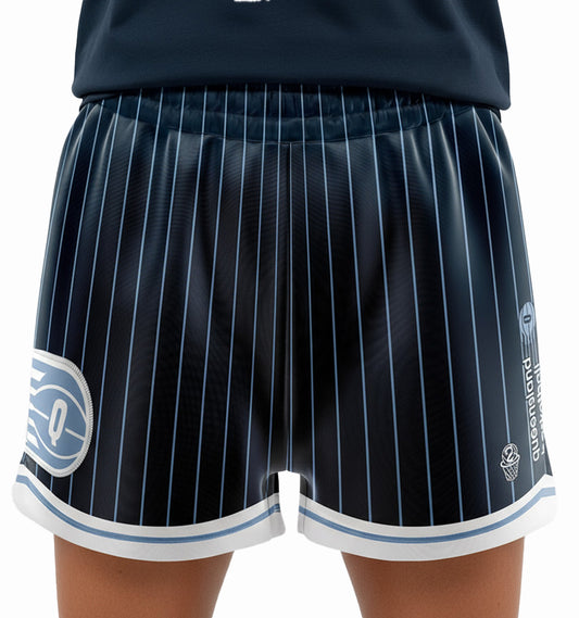 2026 Girls Pinstripe Basketball Shorts
