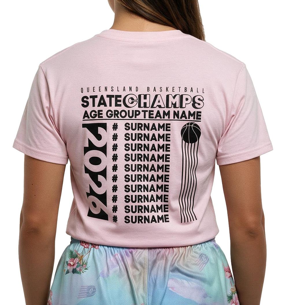 TEAM PACK State Champs Team Event T-shirt - PINK